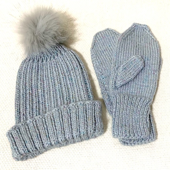NWOT Knit Hat & Mitt Set - Picture 1 of 4